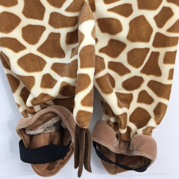 Koala Kids Giraffe Onesie Zip Front With Hood Costume Size 0-3 mo EXCELLENT - Picture 8 of 10